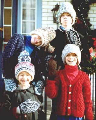 Swedish dubbelmossas and Norwegian mittens