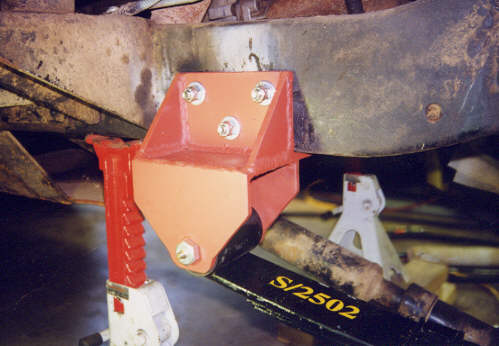 back offset bracket installed