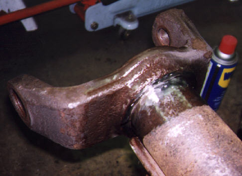 After grinding the yoke welds off