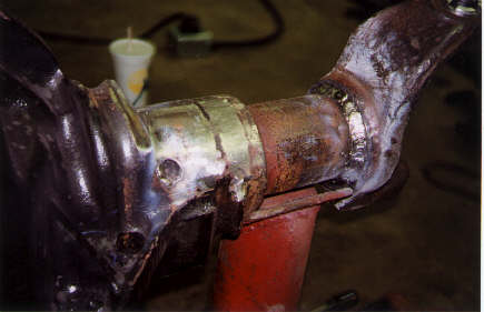 Another view after grinding