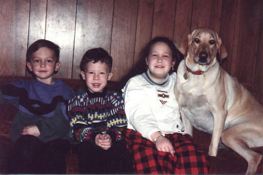 Danny, Joshua, me, and Goldie