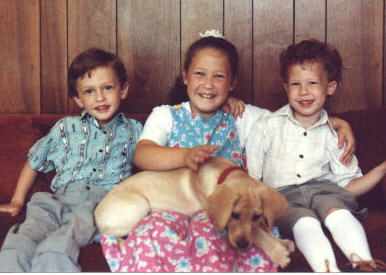 Danny, me, Goldie, and Joshua