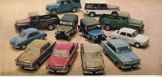 Linha 67 Willys (fora o Executivo)