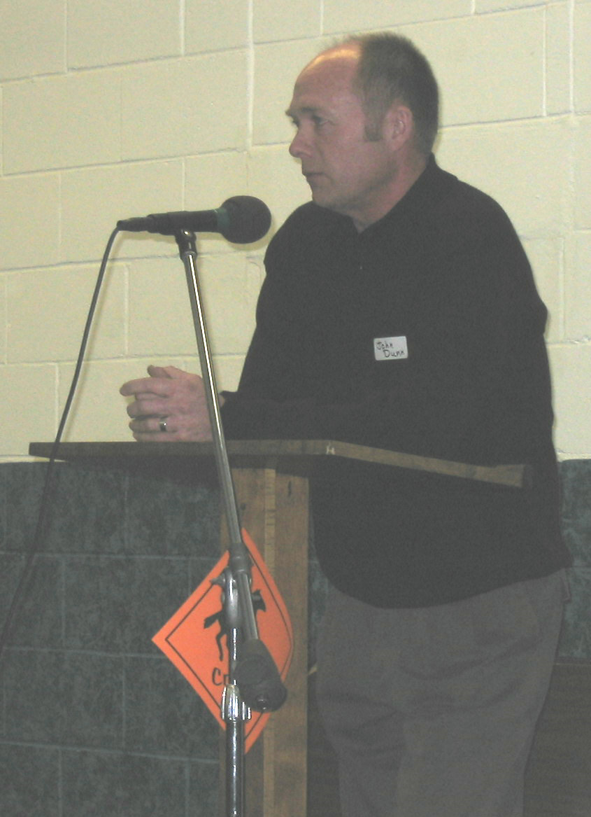 Our guest speaker for the evening was John Dunn of the DNR.