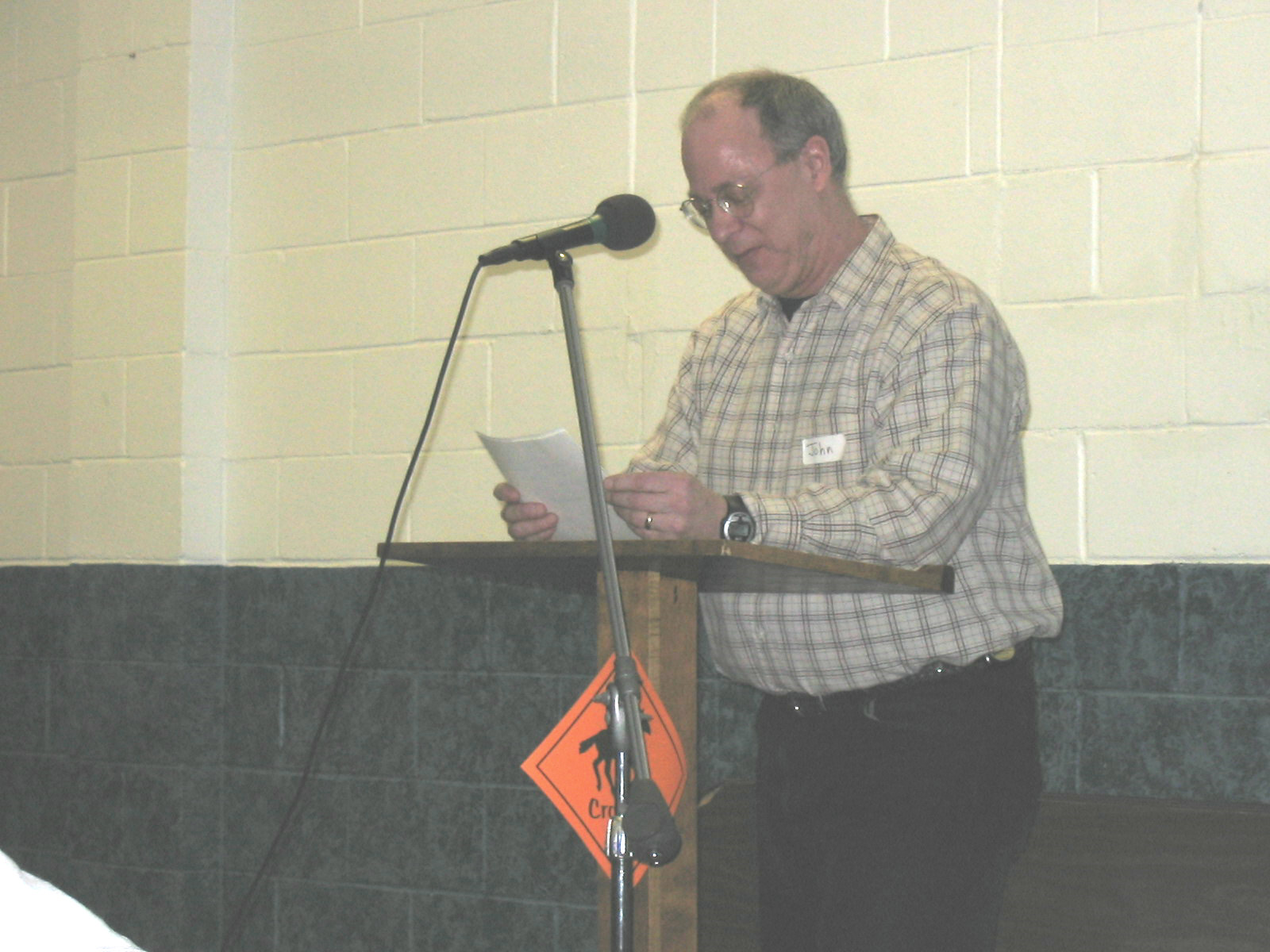 Our leader, John Bates, invited all the men to attend our small group meetings.  We meet each Wednesday evening at 6:30.  There are also activities for all members of the family at the same time. So it makes a great night out.