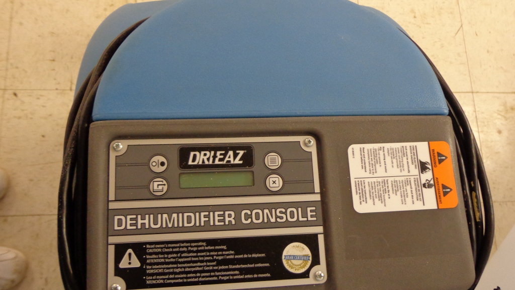 Dri EAZ Drizair 1200 Professional Dehumidifier Water Restoration on
