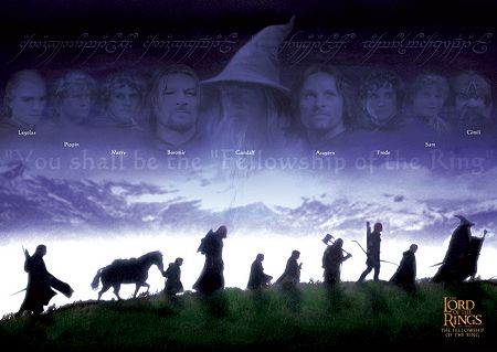 The Fellowship of the Ring Silhouette  Boromir, Samwise Gamgee