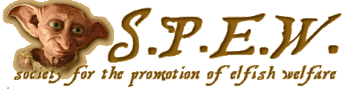 S.P.E.W. Header and Mascot, Dobby.