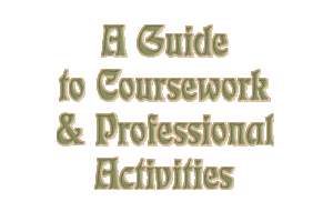 A Guide to Coursework and Professional Activities