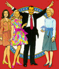 Nixon and his family