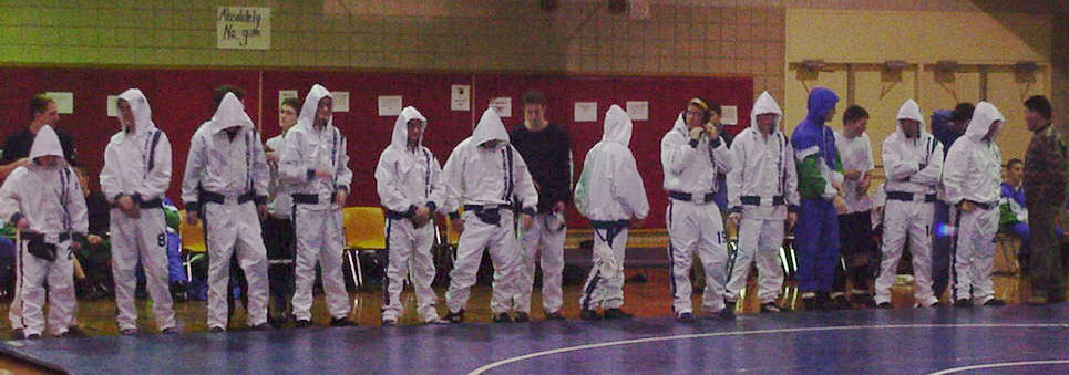 The Varsity line-up at Oswego.