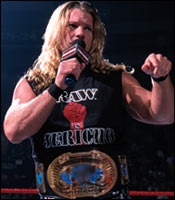 The Undefeatable Chris Jericho, after becoming Cruiserweight Champion in Piper's Pit
