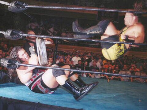 van terminator on Rhyno in ECW