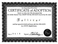 Taliszar's Birth Certificate