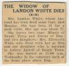 Old Obituary Clipping 