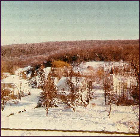view of the town in the  early 1960's