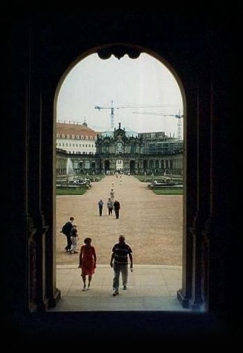 an arch in Dresden