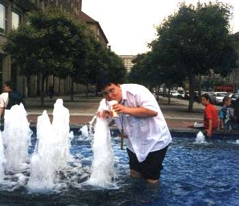 Bro Tom, after another hard day baptising