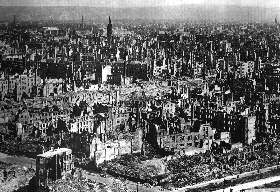 ruined city, 1945