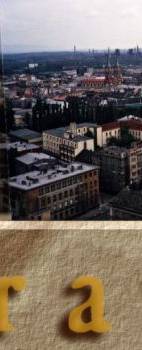 on the horizon, the steel factory where Petra was born... they have a hospital on-site..