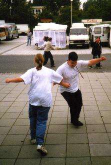 not dancing, just spinning and ..okay... almost dancing..