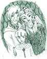 A portrait of the Malfoys. Lucias, Narcissa, and Draco. I need to redo this one...