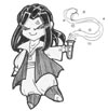 Chibi Snape! This was a Severus fansite favorite.