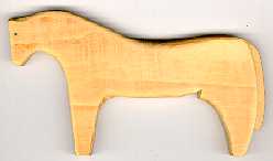 Figure 1. Replica of the Trondheim Viking toy horse.
