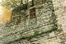 Decorative motifs in the wall.