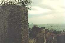 Look south along the wall of the Topakapi Palace towards the Sea of Marmara.