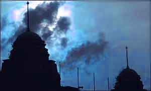 Clouds over Wembley Stadium