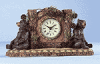 Bear and Pine Cone Desk Clock