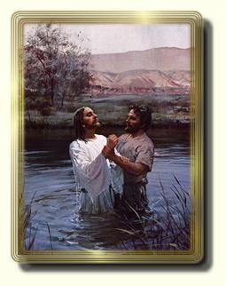John baptizes Jesus