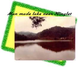 Man made lake near Ringlet