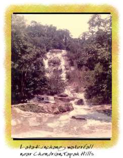 Lata Kinchang waterfall near Chendrian, Tapah Hills
