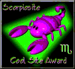 Scorpiosite Cool Site Award - gif