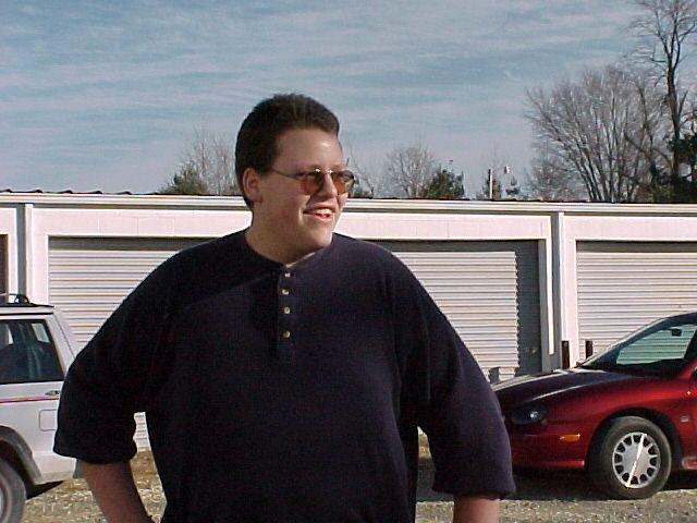 bigman in the house! This is brandon he is a very silly person and enjoys long walks on the beach....and yes ladies he is single