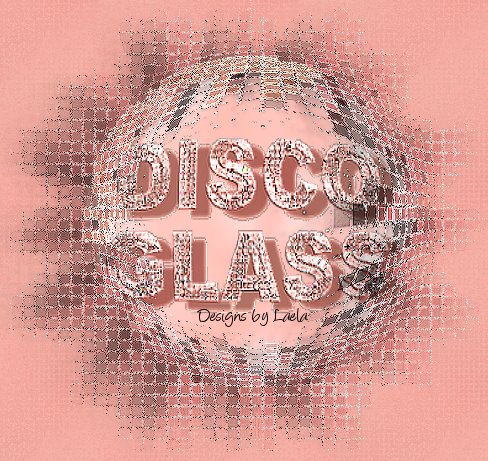 Disco Glass Texture Logo