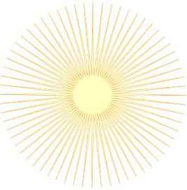 sun burst shape